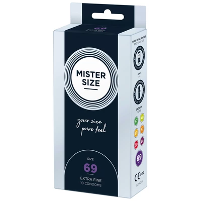 MISTER SIZE 69Mm Condoms 10Pcs Natural - Prezerwatywy