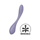 Satisfyer G Spot Flex 5+ Lilac - Vibrátor na bod G ohebný, ovládaný aplikací, fialový