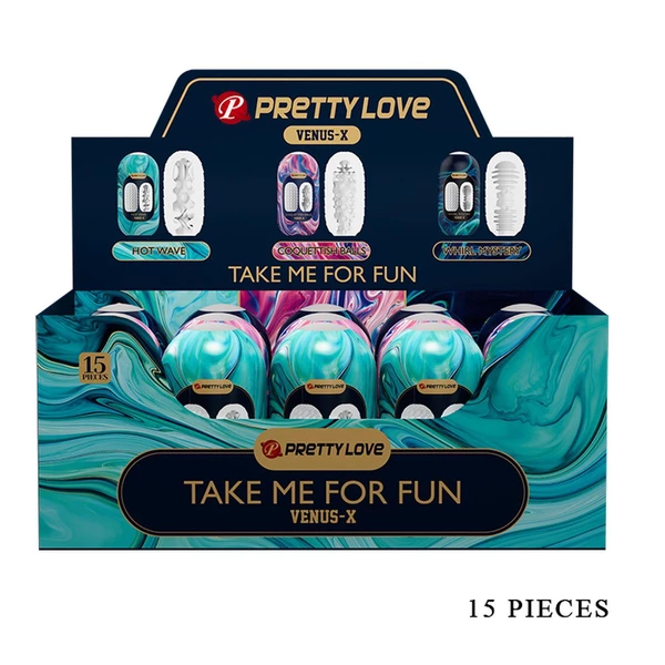 Pretty Love Venus X - Zestaw trzech masturbatorów jajeczek