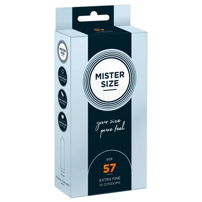 Mister Size 57Mm Pack Of 10 - Prezerwatywy