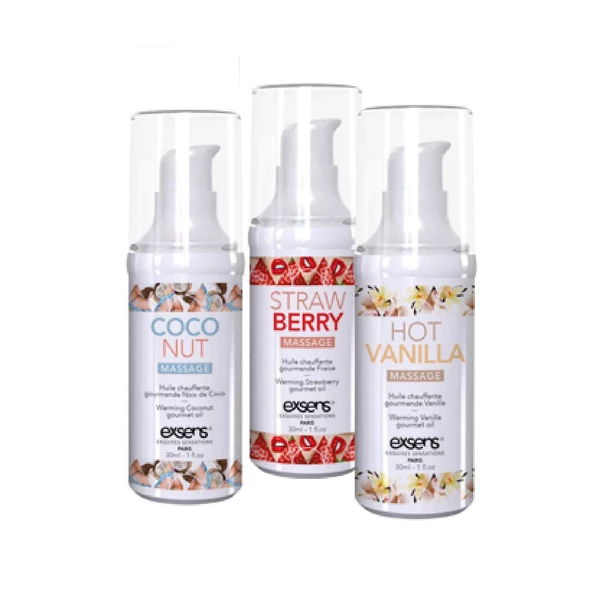 Exsens Gift Set Let'S Travel! 3 X 30Ml - Prezentowy zestaw olejków do masażu