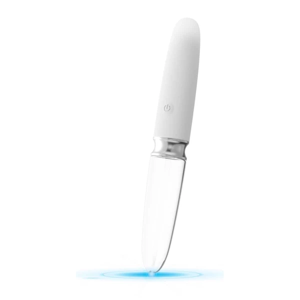 Liaison Glass Vibrator 3 - Wibrator klasyczny dwumateriałowy (szkło silikon)