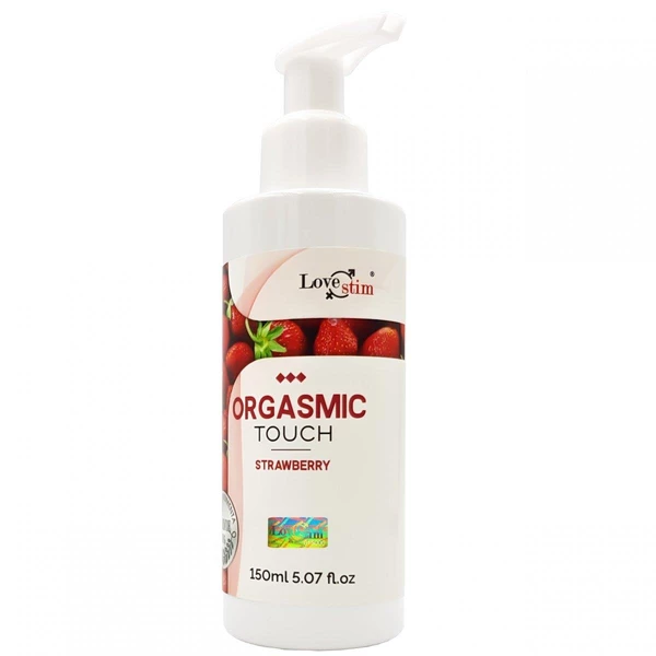 LoveStim Orgasmic Touch Stawberry 150 Ml - Żel do masażu truskawkowy