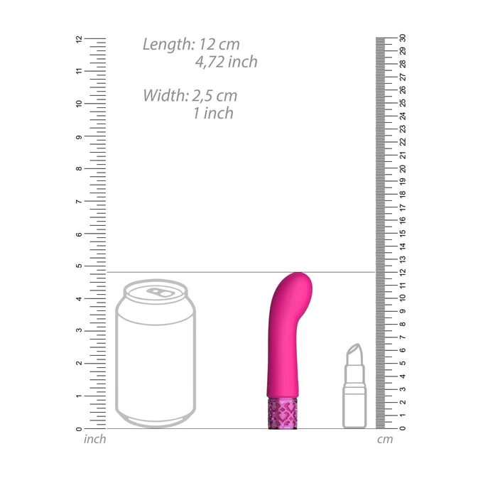 Royal Gems Bijou Rechargeable Silicone Bullet Pink - Miniwibrator, Różowy