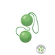 FUCK GREEN Sphere Balls Green - Venušiny kuličky z eko materiálu, zelené