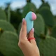 Satisfyer Tropical Tip Light Blue - Vibrátor na klitoris řízený mobilní aplikací, modrý