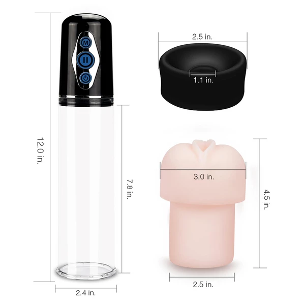 Lovetoy Maximizer Worx Elite Rechargeable Pump - Pompka do penisa automatyczna