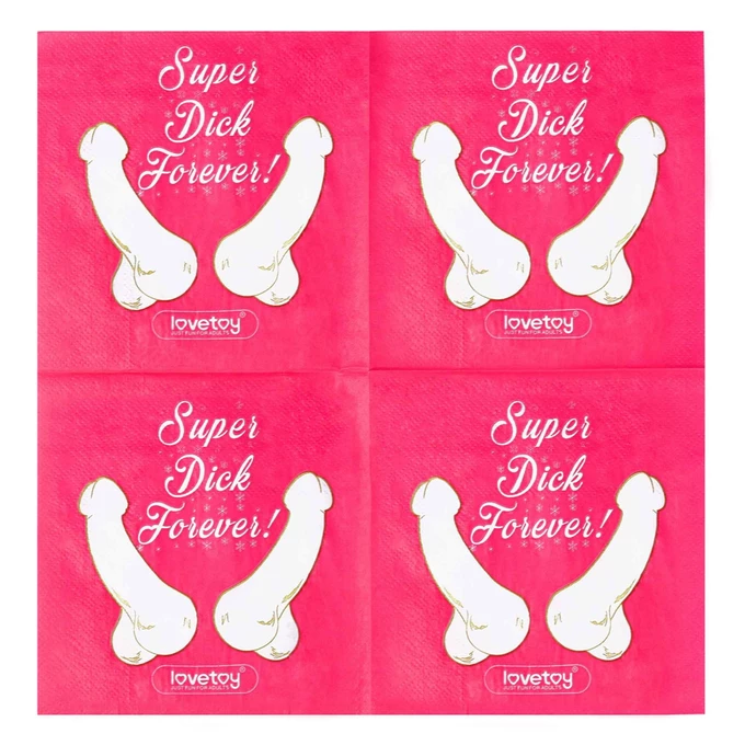 Lovetoy Super Dick Forever Bachelorette Paper Napkins(Pack Of 10)