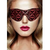 Ouch! Luxury Eye Mask Burgundy - Maska na oczy