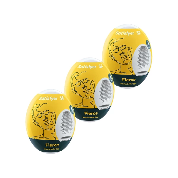 Satisfyer Eggs (Set Of 3 Fierce) - Masturbatory jajeczka zestaw 3