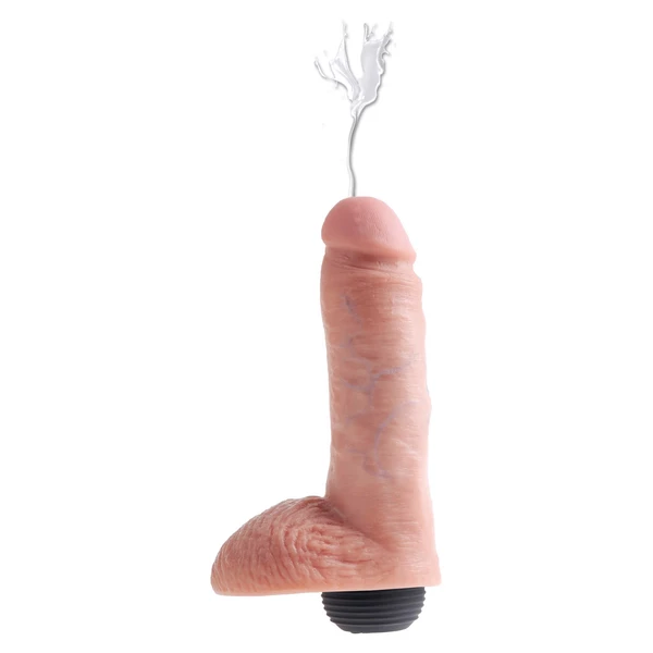 Pipedream Squirting Cock 8 Inch Light Skin Tone - Dildo klasyczne z wytryskiem