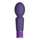 Royal Gems Brilliant Rechargeable Silicone Bullet Purple - Vibrátor wand, fialový