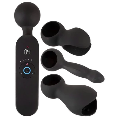 Couples Choice Couples Choice Wand Vibrator - Wibrator wand z dodatkowymi końcówkami