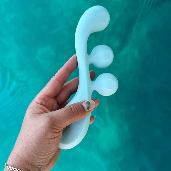 Satisfyer Tri Ball 2 Light Blue - Vibrátor na bod G, modrý