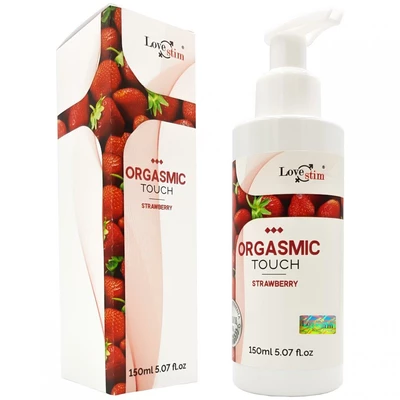LoveStim Orgasmic Touch Stawberry 150 Ml - Żel do masażu truskawkowy