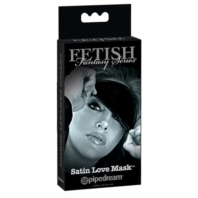 Fetish Fantasy Series Satin Love Mask Black - Opaska na oczy