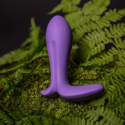 Satisfyer Intensity Plug Purple - Vibrační anální kolík ovládaný mobilní aplikací, fialový
