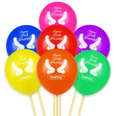 Lovetoy Super Dick Forever Bachelorette Balloons(Pack Of 7)
