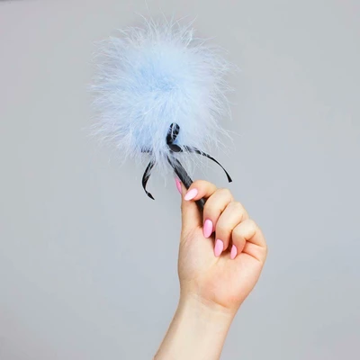 Secret Play Mini Blue Feather Tickler - Piórko do łaskotania, Niebieski