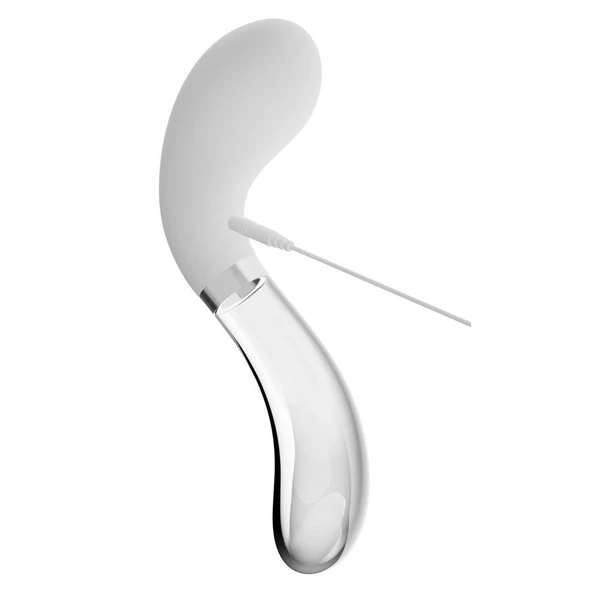 Liaison Glass Vibrator 2 - Wibrator do punktu G dwumateriałowy (szkło silikon)