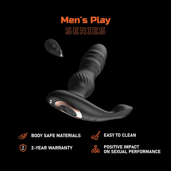 Erospace Men's Play B4 - Masážní přístroj na prostatu s posuvným pohybem