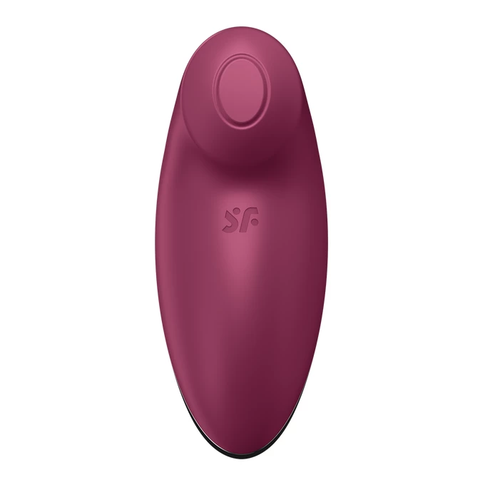 Satisfyer Tap &amp; Climax 2 Red - Klitorisový vibrátor, červený