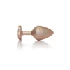 Boss Series Pearl Gold Heart Plug - Diamantový anální kolík, velikost M