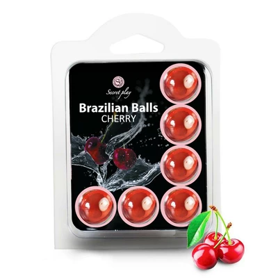 Secret Play Set 6 Brazilian Balls Cherry - Brazylijskie kulki do masażu