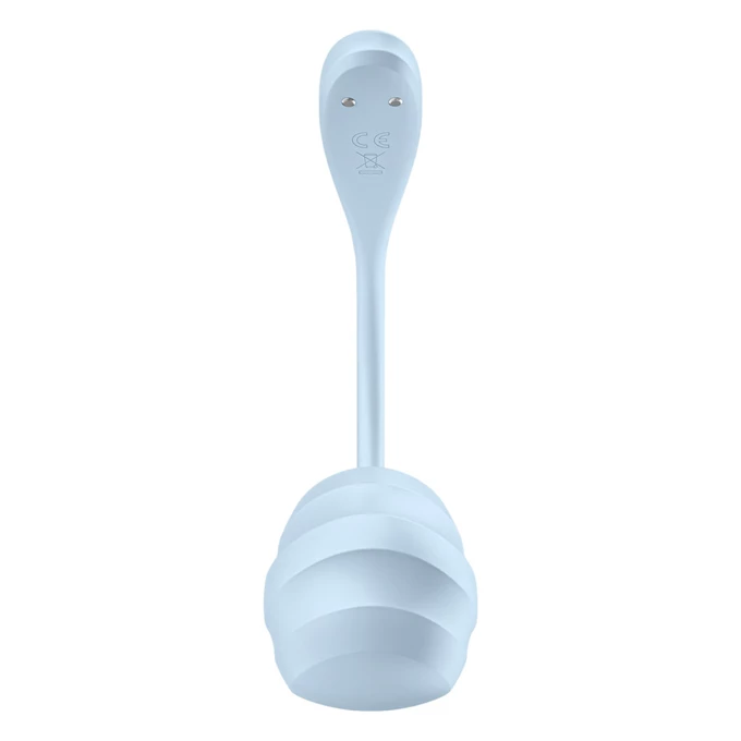 Satisfyer Smooth Petal - Vibrační vajíčko ovládané aplikací, Modré