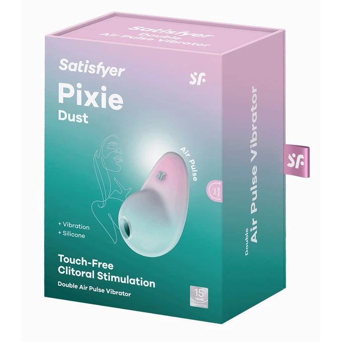 Satisfyer Pixie Dust, Pink Mint - Vibrátor na klitoris, růžovo-mátový