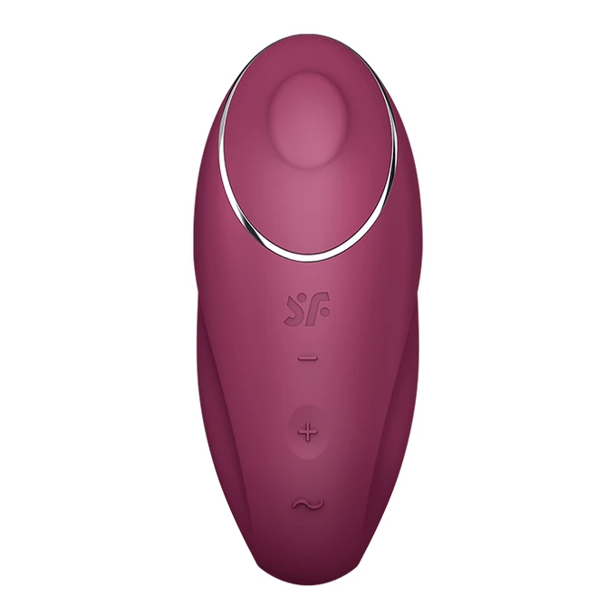 Satisfyer Tap &amp; Climax 1 Red - Klitorální vibrátor, Červený