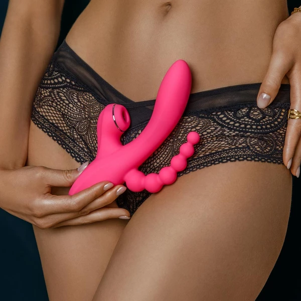 Erospace Sweet Play A3 - Trojitý vibrátor králíček