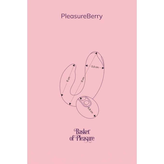 Fairygasm PleasureBerry - Wibrator jajeczko sterowany pilotem, Niebieski