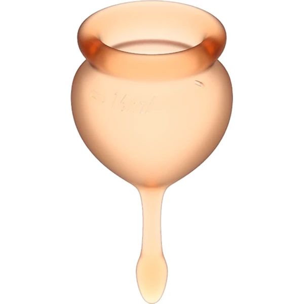 Satisfyer Feel Good Menstrual Cup orange  - Menstruační kalíšek