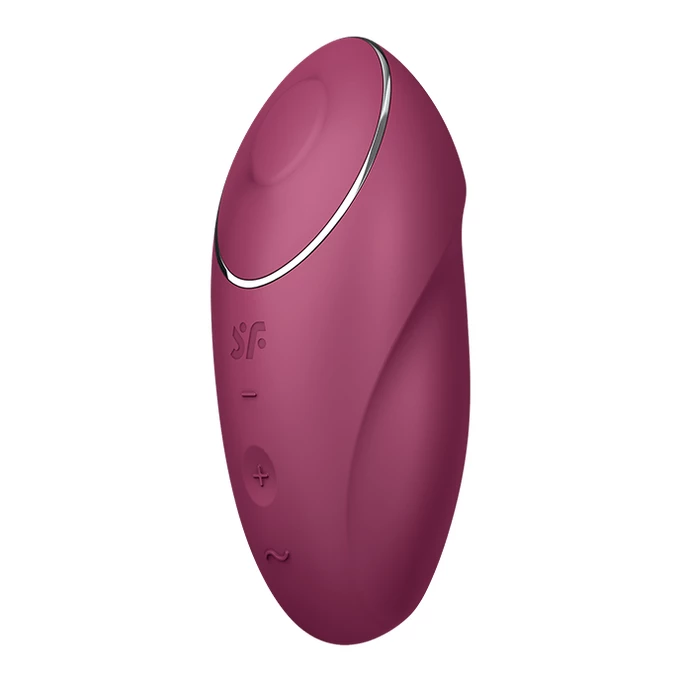 Satisfyer Tap &amp; Climax 1 Red - Klitorální vibrátor, Červený