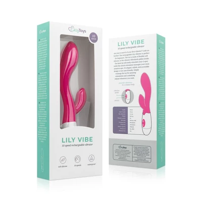 Easy Toys Lily Vibrator 2.0 - Vibrátor Bunny, růžový