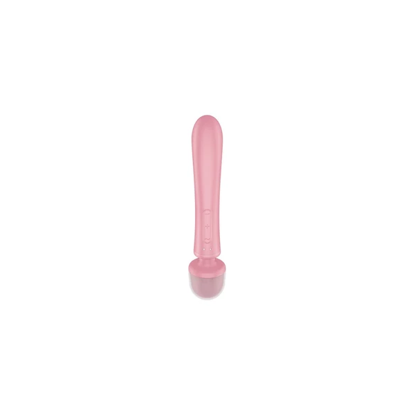 Satisfyer Triple lover - Trojitý vibrátor, králíček + hůlka, růžový
