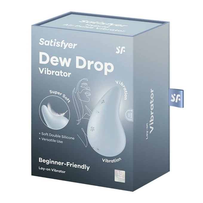 Satisfyer Dew Drop, Super Soft - Vibrátor na klitoris, Modrý