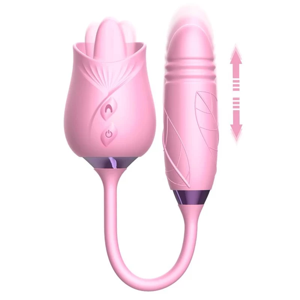 IntoYou Martinella - Dvojitý vibrátor, stimulátor orálního sexu s pulzujícím vajíčkem