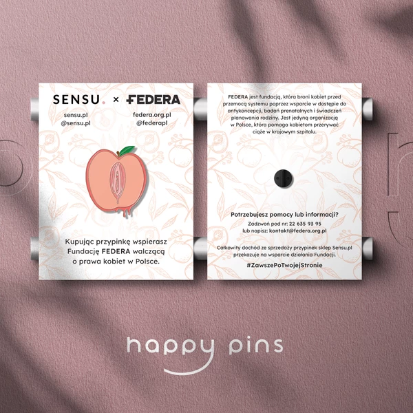Charitativní odznak - Kup a společně podpořme nadaci Federa - Jablko