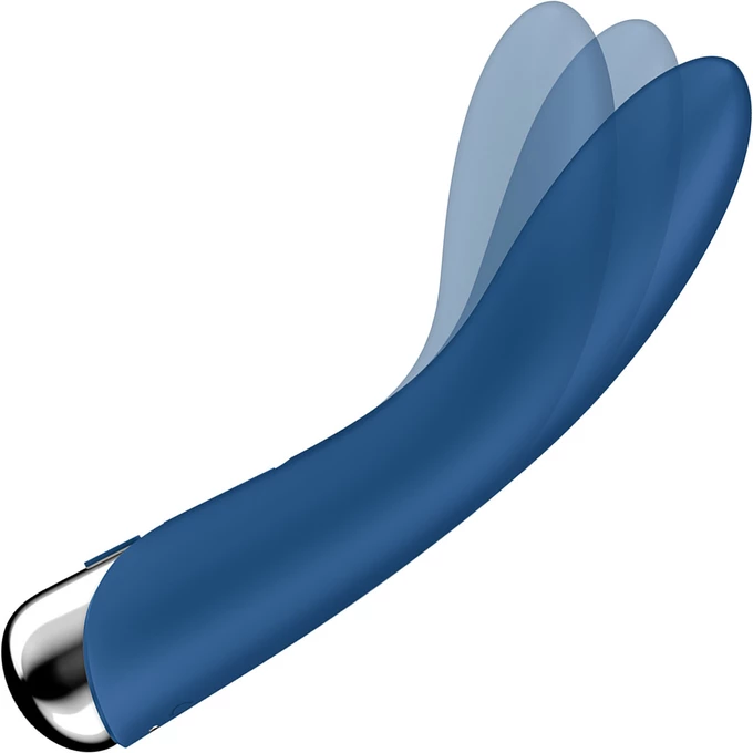 Satisfyer Spinning Vibe blue 1 - Wibrator Klasyczny z funkcją rotacji, Niebieski