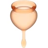 Satisfyer Feel Good Menstrual Cup orange  - Menstruační kalíšek