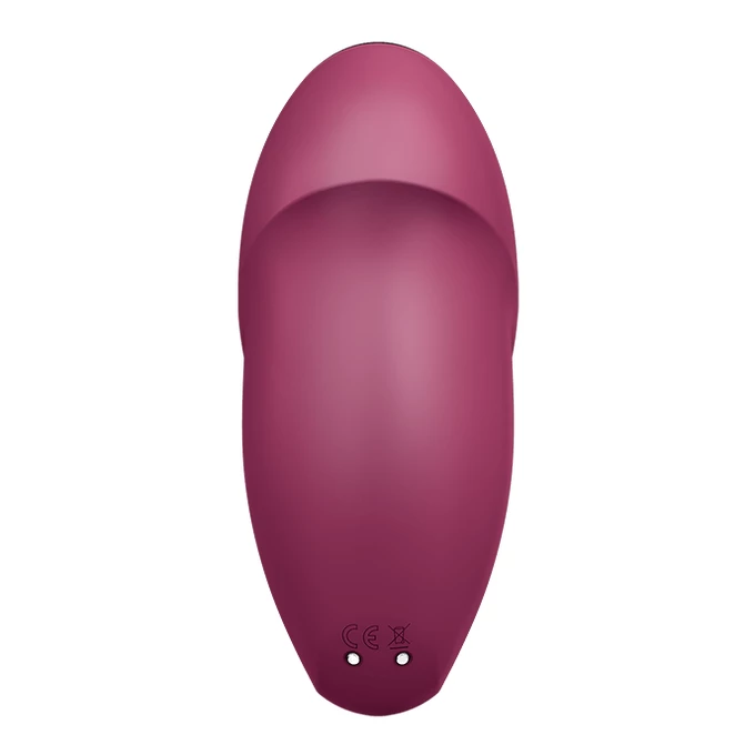 Satisfyer Tap &amp; Climax 1 Red - Klitorální vibrátor, Červený