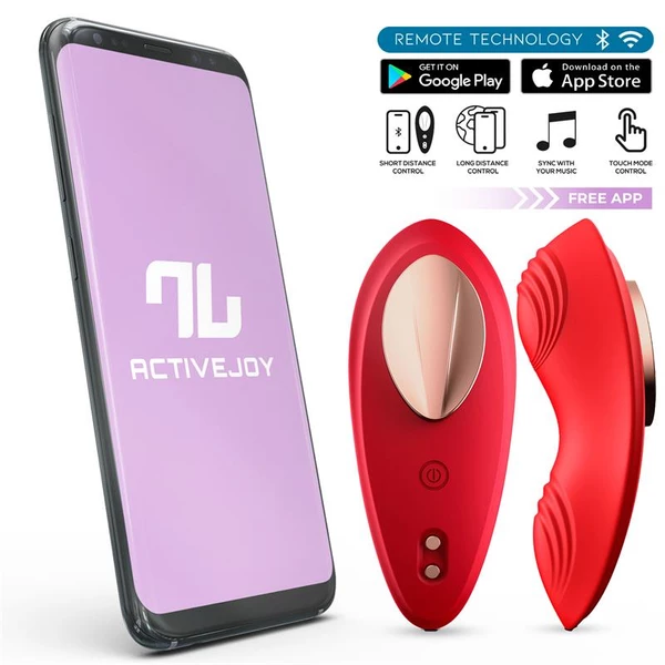 IntoYou Panty Vibrator - Vibrátor na klitoris do prádla, Červený