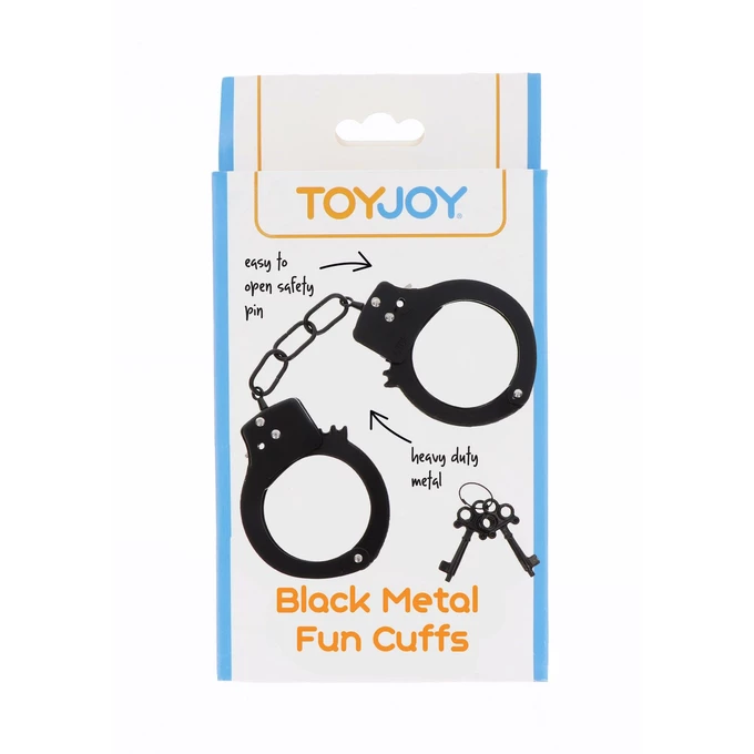 TOYJOY Metal Handcuffs Black - Kajdanki metalowe