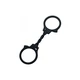 Toyz4lovers Kajdanki Realistic Handcuffs - Elastická pouta, černá