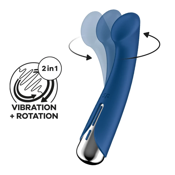 Satisfyer Spinning G - Spot 1 Blue - Vibrátor pro bod G, s funkcí rotace
