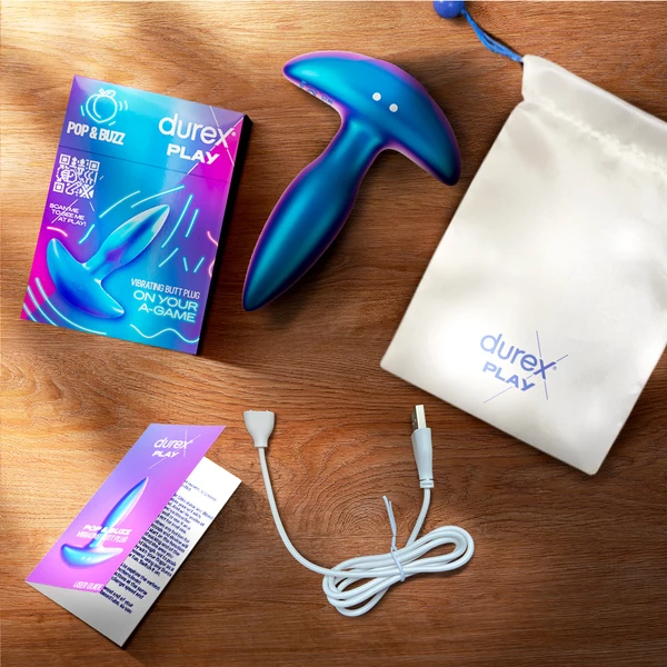 Durex Play Pop&amp;Buzz - Vibrující anální kolík
