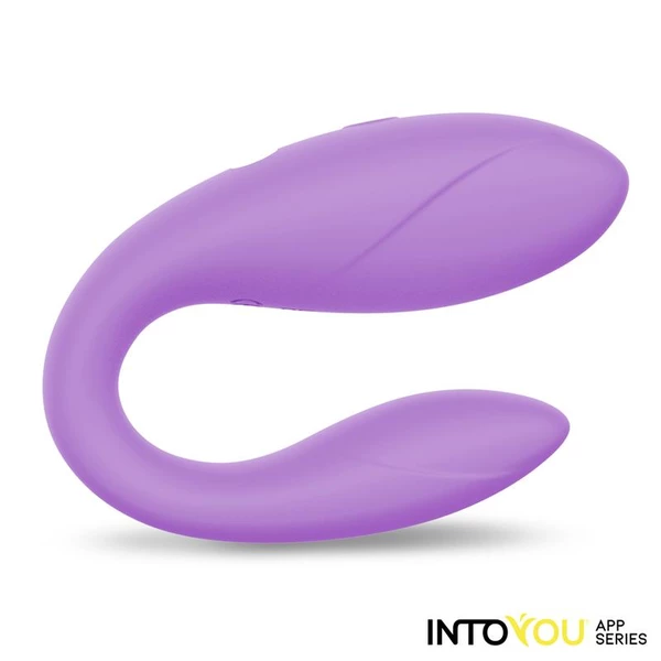 IntoYou Couple toy - Elastické vibrující vajíčko ovládané aplikací, Fialové