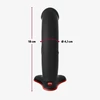 Fun Factory The Boss - Dildo 18 cm, černá a červená s přísavkou